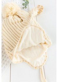 Resim Babymod Ponponlu 4-8 Yaş Erkek Çocuk Atkı Bere Eldiven Takımı 001 