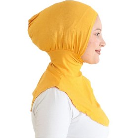 Resim Modish Group Kadın Boyunluklu Hijab Tesettür Pratik Spor Bone - Sarı SArı 