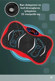 Resim Konsolplus 3D 5 Programlı Titreşimli Spor Kondisyon Fitness Egzersiz Aleti Kırmızı 