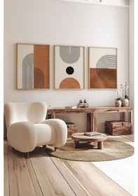 Resim Artavessa Gerçek Ahşap Çerçeveli 3 Parça 3D Poster Tablo Seti - 3DARTSOHOSET10 