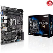 Resim ASUS WS C246M PRO Intel C246 LGA1151 DDR4 2666 DP HDMI VGA M2 USB3.1 2 adet LAN mATX Asus