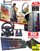 Resim DMC N170x (PUBG,GTA 5) I7 2600,16gb Ram,500gb Hdd 256gb Ssd,rx550,23,8 Oyuncu Masaüstü Bilgisayarı 