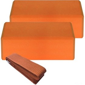 Resim Yunboo 2 Adet Eva Yoga Bloğu Ve 1 Yoga Kemer Seti - Denge Ve Esneklik İçin Mükemmel 