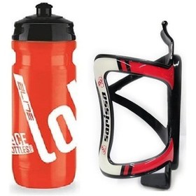 Resim Elite Loli Bisiklet Matara - Suluk 550 Ml Performance Bisiklet Matarası Kafesi Kırmızı Kırmızı - Beyaz 