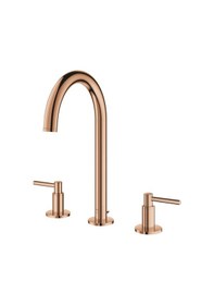 Resim Grohe 20649DA0 Atrio 3 Delikli Lavabo Bataryası L Boyut - Bakır 