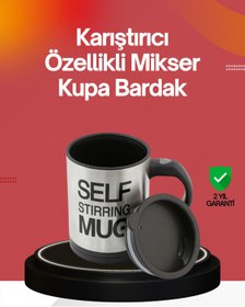 Resim AyrStore Kendi Kendini Karıştıran Termos Kupa | Güçlü Motor Ve Çift Katmanlı Isı Koruma 