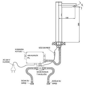 Resim Gpd Flb07 Fotoselli Set Üstü Lavabo Bataryası 