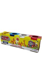 Resim MiraLive Büyük 4 Parça Oyun Hamuru (K95) 