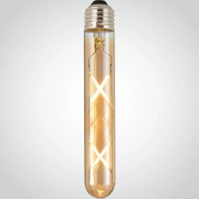 Resim Ucuz Geldi 4W Wintage Rustik LED Ampul 2500K E27 Duy Lambam Amber Çubuk Cam Sarı Işık Retro Filament Tüp Ampul 6 Adet 