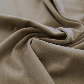 Resim Klem Slim 203 x 203 Köşe Ahşap Ayak - Pamuklu Kadife - Trüf / Siyah / Kalıcı Form 