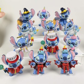 Resim 1 adet/12 adet Disney Stitch, Komik Çizgi Eseri Sergileme Bebek, Reçine Model Bebek, Aksiyon Karakter Bebek, 3D Boyama Karakteri, Tatil Hediyesi, Parti Küçük Hediyesi, Cadılar Bayramı Hediyesi, Koleksiyon Kabin Sergileme Figürü, En İyi Hediye Seçeneği 