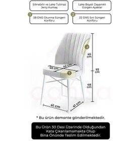 Resim Canisa Concept Flex Serisi, Üst Kalite Mutfak Sandalyesi, Gürgen Ceviz Ahşap Ayak, Füme Sandalye Bej 