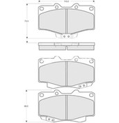 Resim MGA 55279 Fren Balatası Ön Land Cruiser 90- 4 Runner 95- Hilux 90- 4Wd 