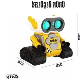 Resim Akıllı Rc Robot, El Sensörlü Işıklı Ve Sesli Fonksiyonlar İle Eğlenceli Oyun Deneyimi Sarı 