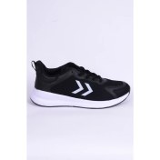 Resim Hummel 900517-2001 Jumper Fileli Faylon Taban Şevron Detay Günlük Siyah Erkek Spor Ayakkabı 