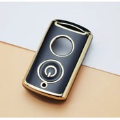 Resim emii auto spare parts Yamaha 2020 Ye Kadar Xmax 125 250 300 400 2024 E Kadar Nmax Uyumlu Anahtar Kılıfı Siyah/gold 