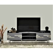 Resim DEMONTE DECOR Adriana 180 Cm Tv Sehpası (ALT MODÜL) Antrasit-gümüş 