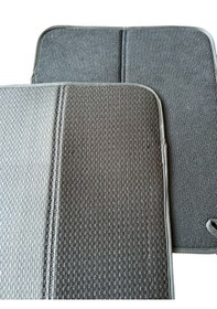 Resim Bulaşık Matı Süper Emici Bulaşık Kurutma Matı 44x36cm Tezgah Üstü Bulaşık Matı, 2'li Set Gri 