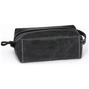 Resim Deri Company Kadın Hakiki (Gerçek) Deri Kozmetik Çantası Crazy Desenli Antrasit Gri 214501 Antrasit - Gri 