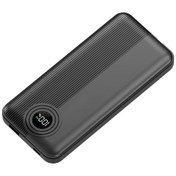 Resim Dexım W3 10.000 Mah Type C+lightning Entegre Kablolu Led Göstergeli Powerbank - Siyah Dca0067 Siyah 