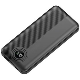 Resim Dexım W3 10.000 Mah Type C+lightning Entegre Kablolu Led Göstergeli Powerbank - Siyah Dca0067 Siyah 