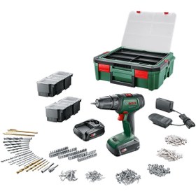 Resim Bosch Universaldrill18vakülümatkap(1,5ah, Çiftakü)sbx241aksesuar Seti Yeşil Sırt Çantası 