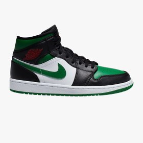 Resim Nike Air Jordan 1 Erkek Spor Ayakkabı-4341 Siyah - Yeşil 