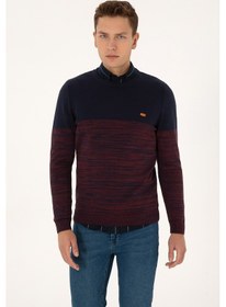 Resim U.S. Polo Assn. Erkek Slim Fit Bisiklet Yaka Lacivert Kazak 50314970-VR033 