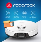 Resim Roborock Silme Robotu 6000 Pa Emiş PreciSense Engel Önleme 3 Saat Pil 400 ml Toz 300 ml Su Tankı 