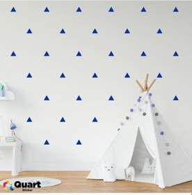 Resim 240 Adet Duvar Sticker Çocuk Odası Üçgen Sticker 