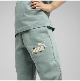 Resim Puma Sandy Adventures Yeşil Eşofman Altı Çocuk 68515930 Siyah 