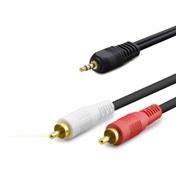 Resim Genel Markalar 3.5 Mm To 2Rca Kablo 2Lıne Gold 10M Siyah HDX1061 