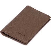 Resim Bej Deri Unisex Kredi Kartlık - S1KK00000266-B67 