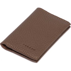 Resim Bej Deri Unisex Kredi Kartlık - S1KK00000266-B67 