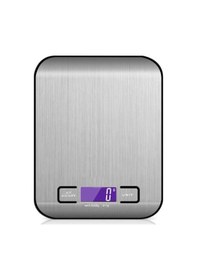 Resim Wellhise 2012 10kg Mutfak Tartısı Pilli Işıklı Ekran Hassas Terazi, Otomatik Ayar Ve Tara, Dijital Terazi, 6 Ölçü Birimi Gri 