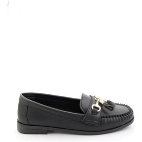 Resim Siyah Kadın Loafer Ayakkabı K01140006209 