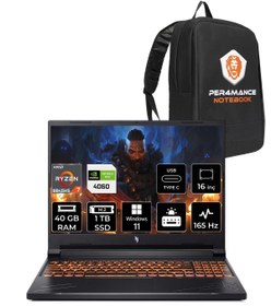 Resim ACER Nitro V16 R7-8845HS 40GB 1TB SSD RTX4060/8GB 85W 16'' 165Hz WUXGA W11H & PER4 ÇANTA 