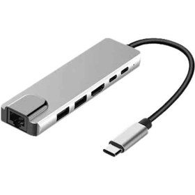 Resim Drnds Apple MacBook Pro/air Uyumlu Usb Type-c 8 In 1 Hub Dönüştürücü Çevirici Çoklayıcı Usb Hdmı Micro Sd 