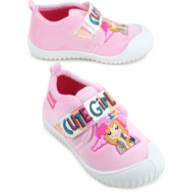 Resim Gezer Kışlık Cırtlı Ayarlanabilir Rahat Taban Kız Çocuk Panduf Ayakkabı 