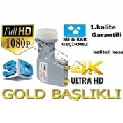 Resim EYEPC Çanak Anten İçin 2 Çıkışlı 2Li Twin Hd 3D 4K Çiftli İkili Lnb 