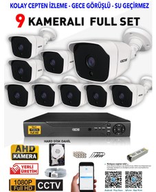 Resim Ids - 9 Kameralı 1080P Fullhd 5Mp Sony Lensli Kamera Seti - 2025 