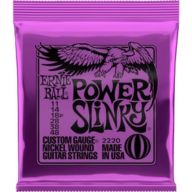 Resim Ernie Ball 2220 Power Slinky Nickel Elektro Gitar Teli (11-48) 