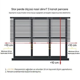 Resim Zebra Stor Perde 15950 Siyah Gri Beyaz Geçişli Etekli Boncuklu Çocuk Odası Balkon Mutfak Perdesi Siyah 