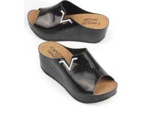 Resim Capone Outfitters Kailey 6145 Kadın Dolgu Topuklu V Toka Terlik 