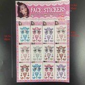 Resim 12 ADET Karışık Şekil Kristal Sticker Seti Yüz, Göz, Saç, Tırnak, Vücut, El Sanatları ve Dekorasyon için - İyi Ol ve Çekici Ol!, Karnaval/Mardi Gras/Maske 