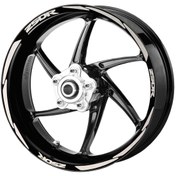 Resim Deeb Honda Cbr250 Jant Şeridi Reflektif Beyaz Beyaz Model S 