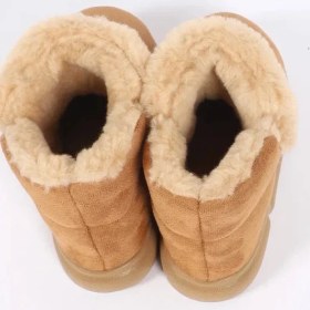 Resim Chirpy Calmfeet Kadın Panduf Camel Renk Yumuşak Kumaş ve Modern Desen ile Rahat Kullanım 
