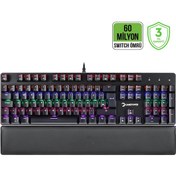 Resim Gamepower Ogre Rainbow 60M Red Switch Türkçe Q Mekanik Gaming Klavye 