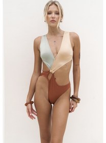 Resim Mai Collection Mai Studios Co. Zahra Renk Bloklu Kiremit Mayokini Çok Renkli 
