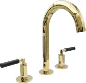 Resim Pure Elagate Gold Üç Delikli Lavabo Armatürü Elg-107 